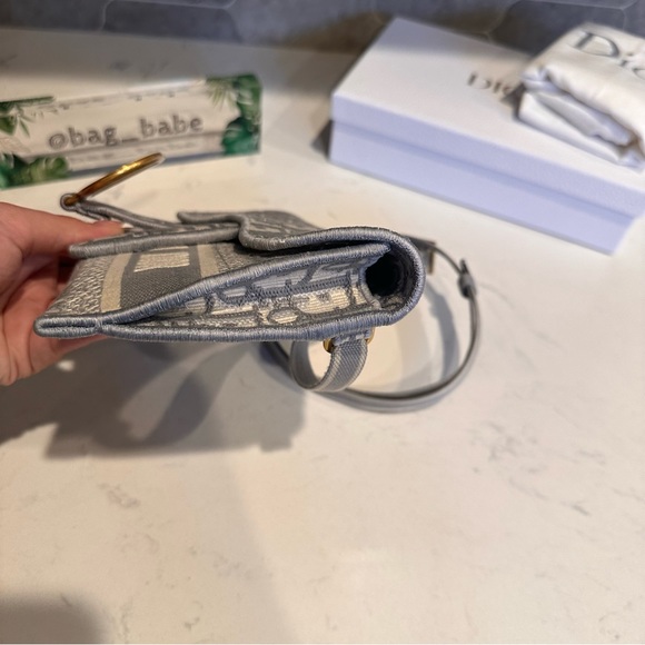 Christian Dior Saddle Slim Belt Bag Oblique Grey - Picture 5 of 14